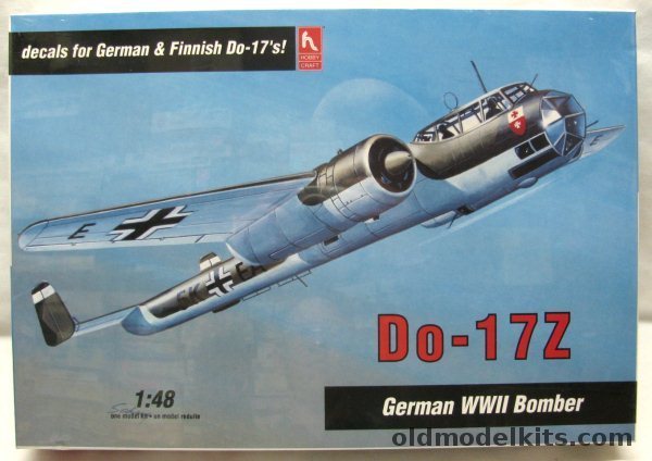 Hobby Craft 1/48 Dornier Do-17Z 'Flying Pencil' - German Luftwaffe or Finland, HC1602 plastic model kit